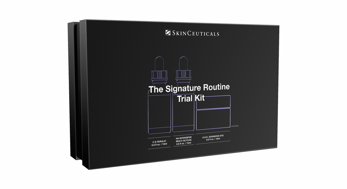 SkinCeuticals The Signature Routine Trial Kit: C E Ferulic 15ml, H.A. Intensifier Multi-Glycan 15ml and A.G.E. Advanced Eye 15ml